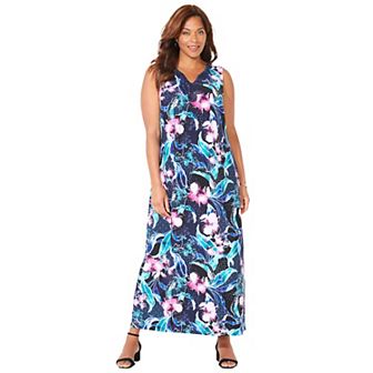 Catherines Women's Plus Size Terrace Ridge Maxi Dress