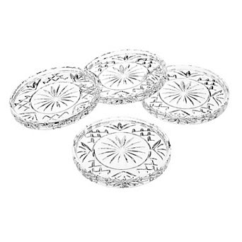 Godinger Silver Dublin Crystal Coaster Set