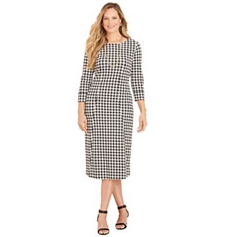 Catherines Women's Plus Size Liz&Me Ponte Knit Dress
