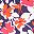 Navy Floral