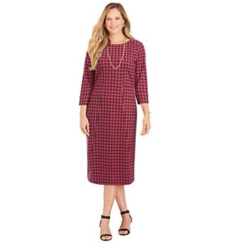 Catherines Women's Plus Size Liz&Me Ponte Knit Dress