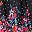 Black Floral Dot