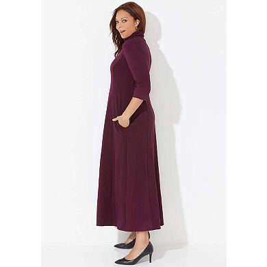 Catherines Women's Plus Size Petite Anywear Maxi Dress