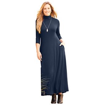 Catherines Women's Plus Size Petite Anywear Maxi Dress