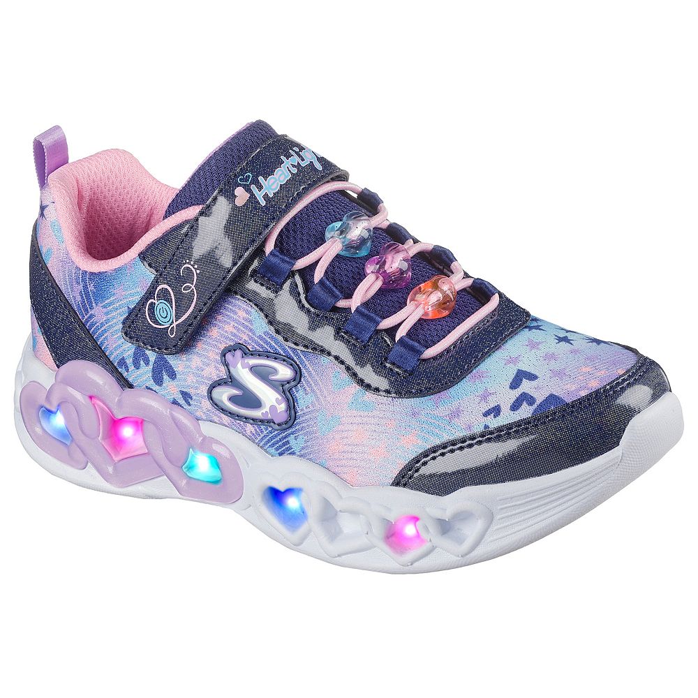 y♡ Skechers Heart Lights® Heart Jewels Girls' Light Up Sneakers