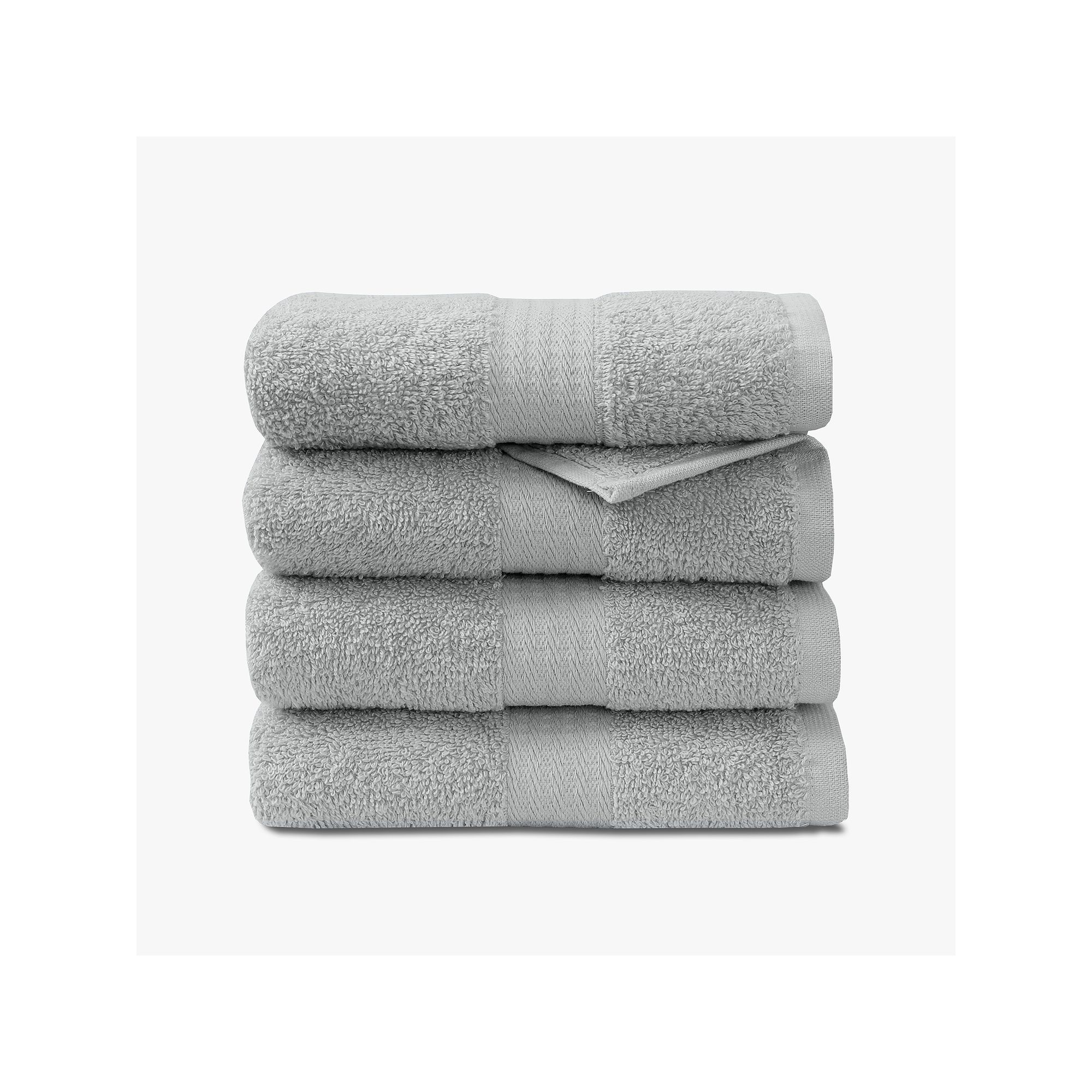 True Classic 4-piece Hand Towel Set, Light Gray