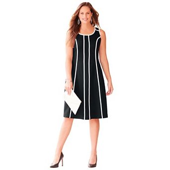 Catherines Women's Plus Size Fit & Flare Sleeveless Dress