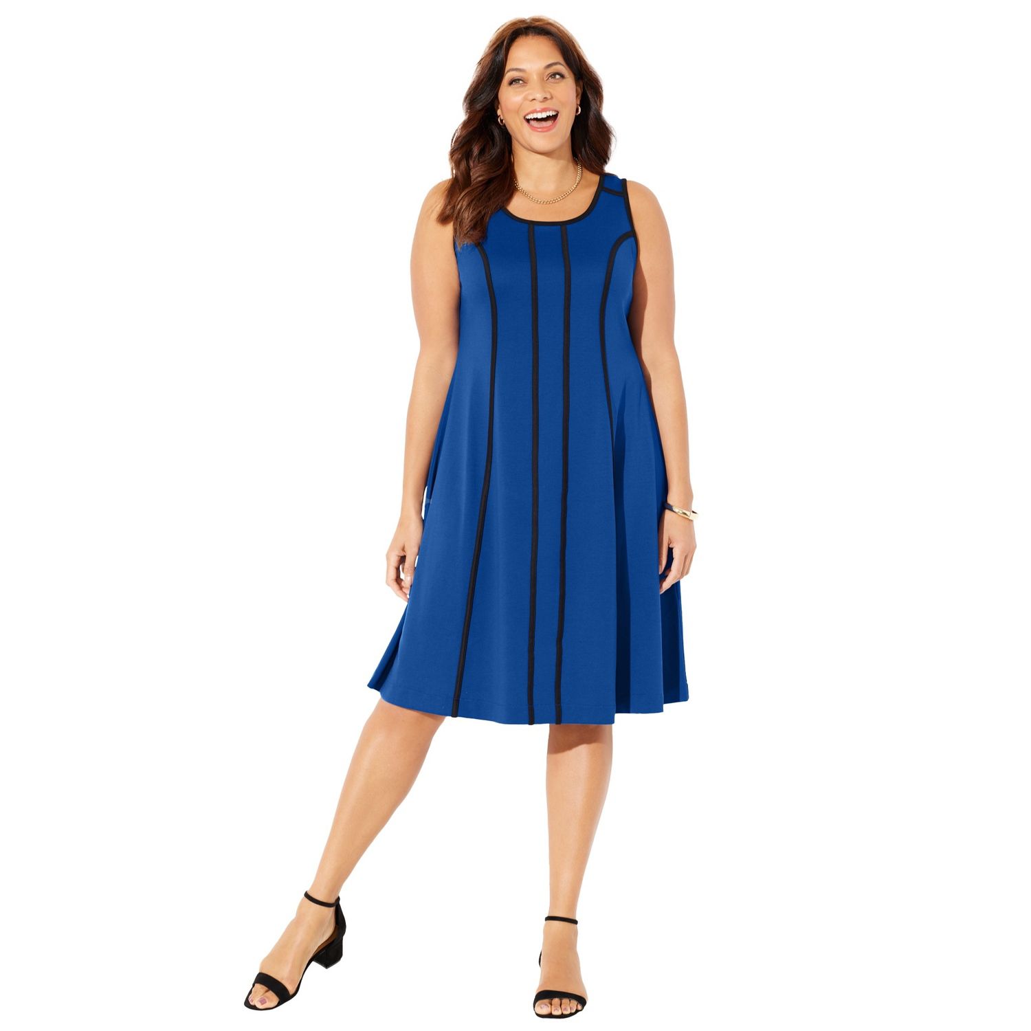 Женские платья Catherines Plus Size Fit & Flare Sleeveless Dress