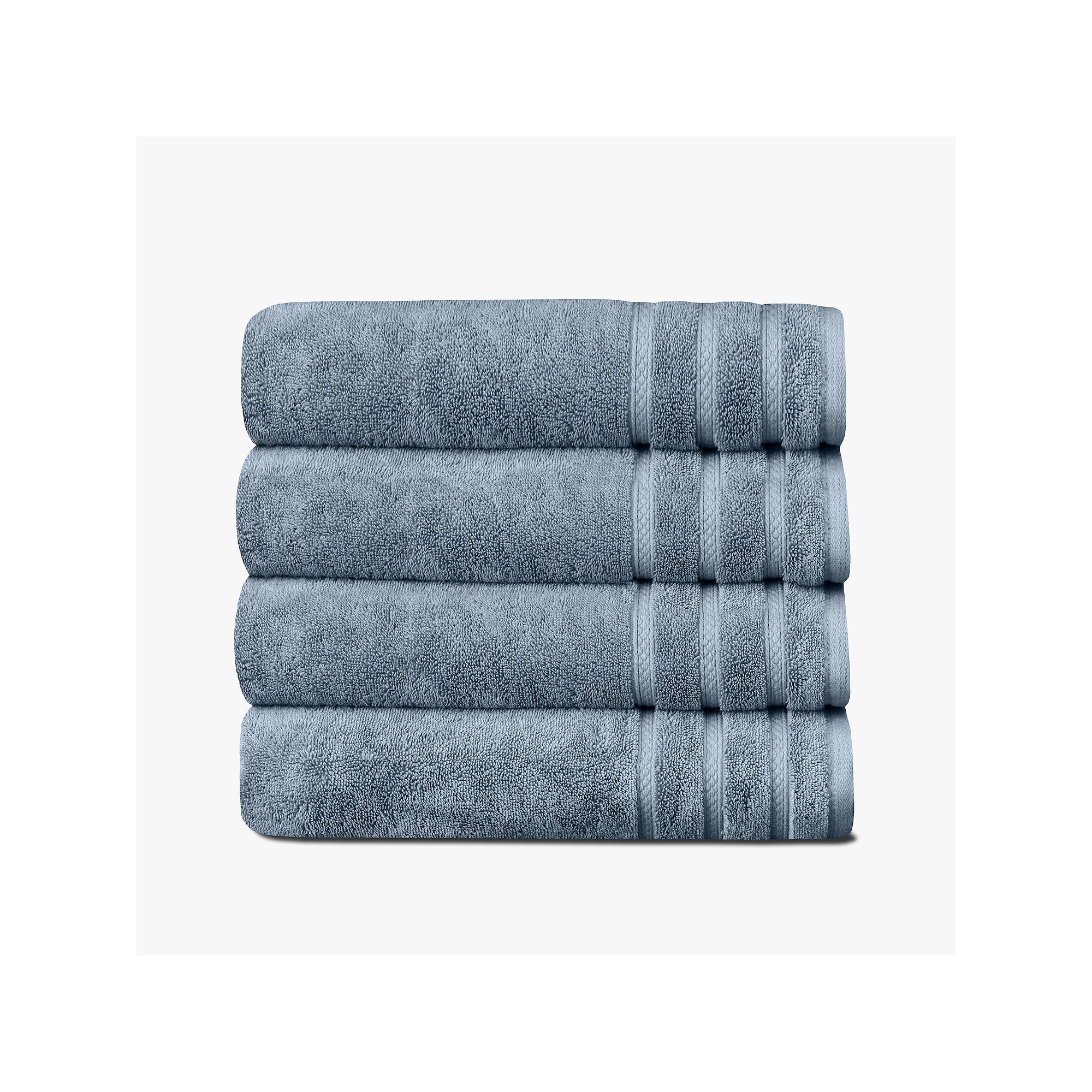 True Comfort 4-pk. Cotton Bath Towels, Blue