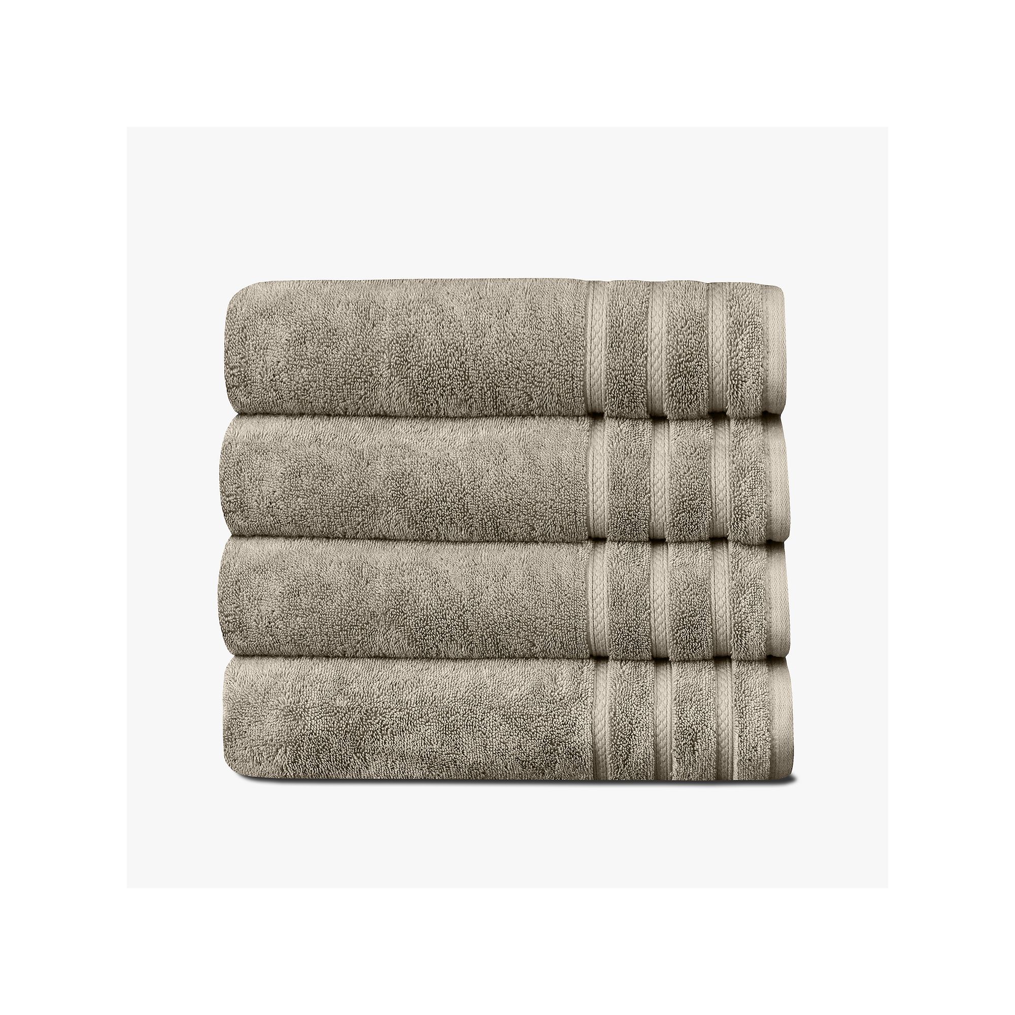 True Comfort 4-pk. Cotton Bath Towels, Brown