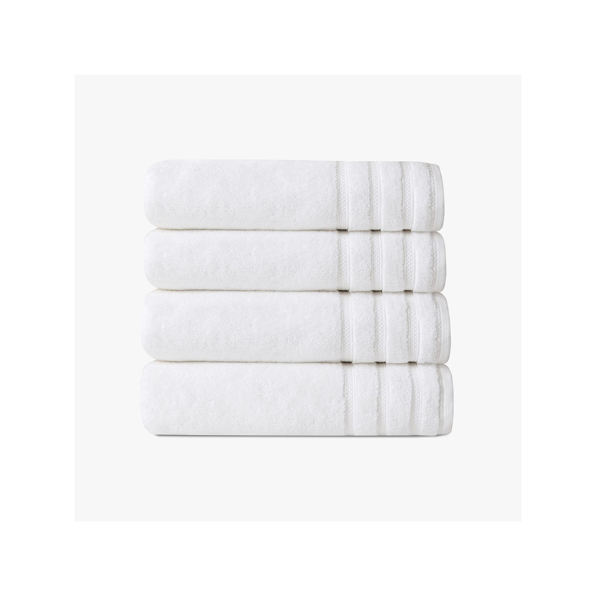 True Comfort 4-pk. Cotton Bath Towels, White