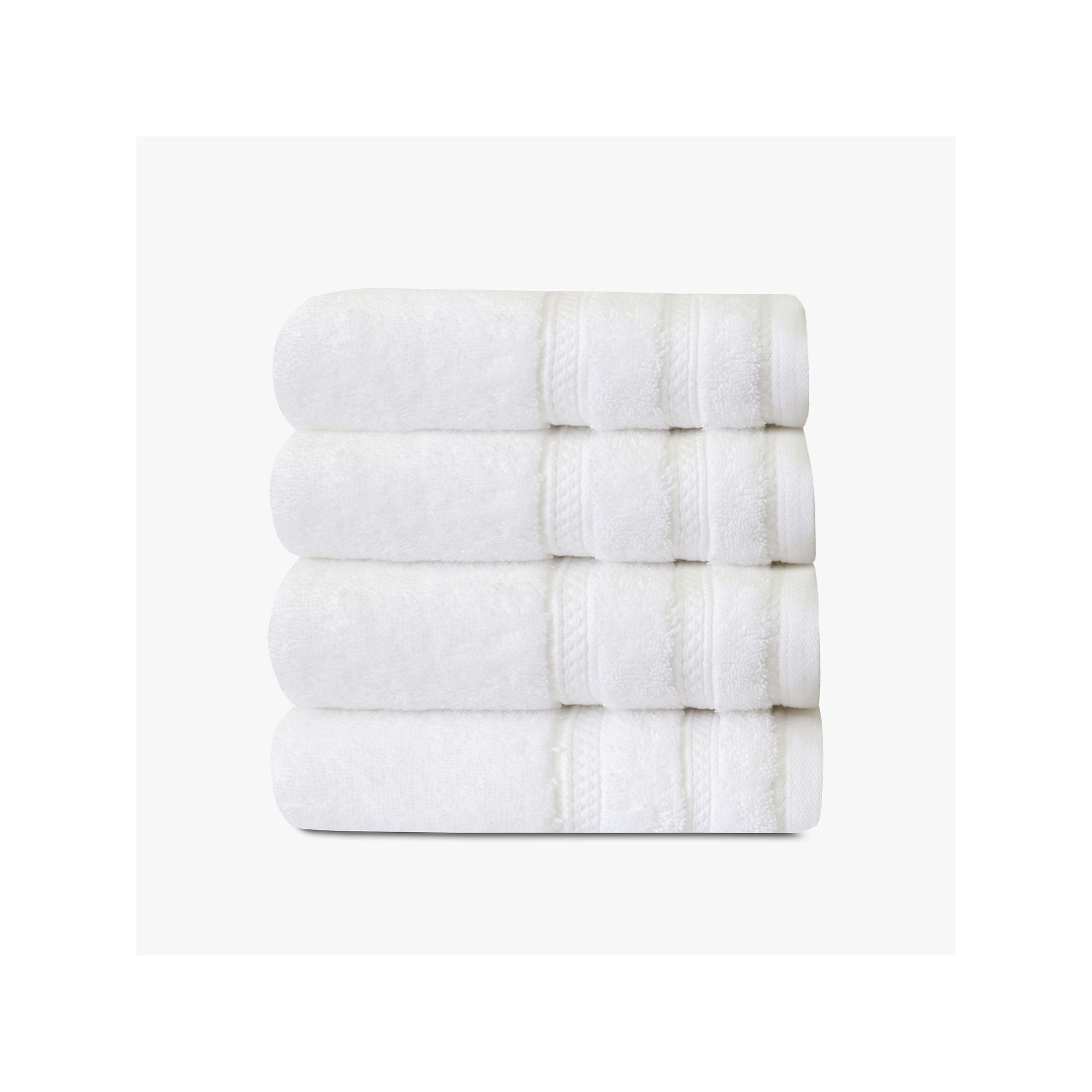 True Comfort 4-pk. Cotton Hand Towels, White