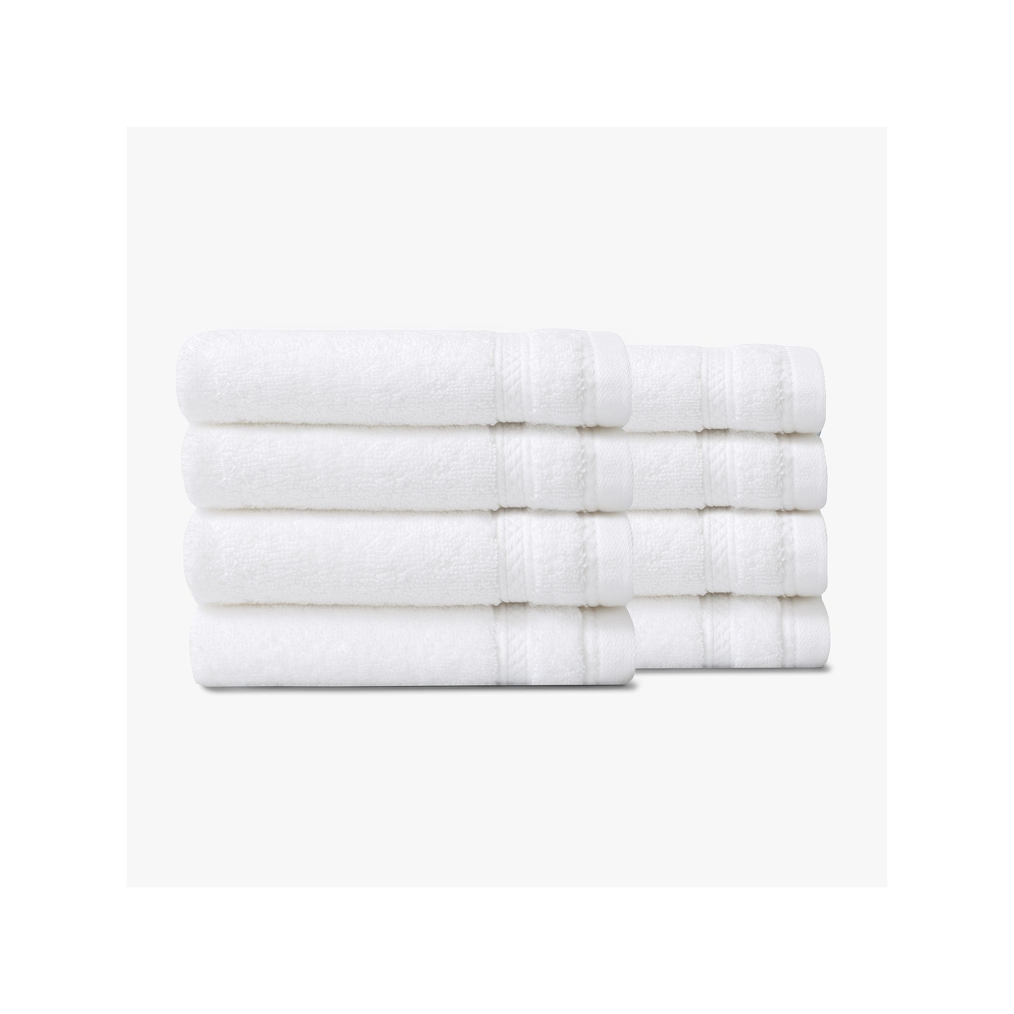 True Comfort 8-pk. Cotton Washcloths, White