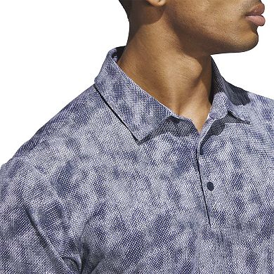 Men's adidas Textured Print Polo Shirt