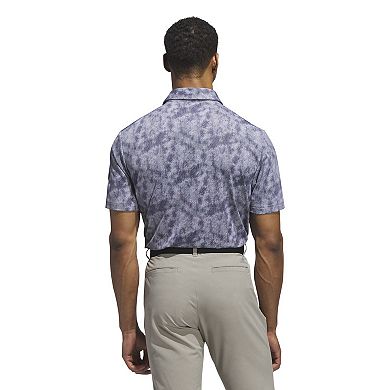 Men's adidas Textured Print Polo Shirt