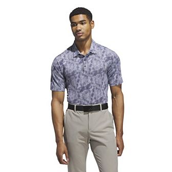 Men's adidas Textured Print Polo Shirt