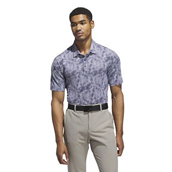 Men's adidas Textured Print Polo Shirt