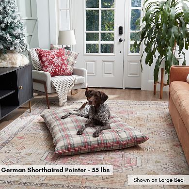 Happy Hounds Charlie Holiday Plaid Throw Pet Bed