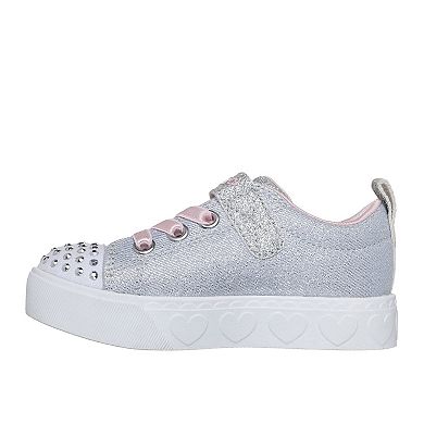 Skechers Twinkle Toes® Heart Steps Shimmer Sweetie Toddler Girls' Light-Up Shoes