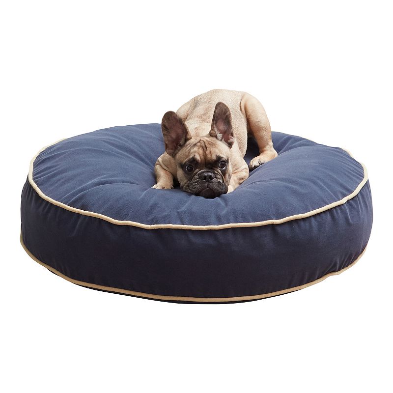 Happy Hounds Scout Round Pillow Pet Bed, Blue