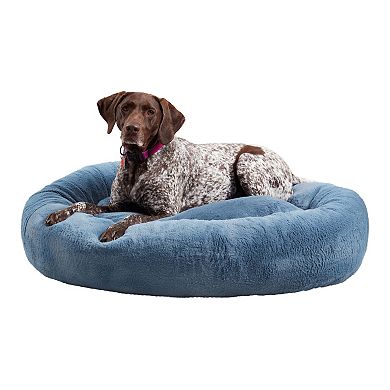 Happy Hounds Ryder Faux Fur Donut Pet Bed