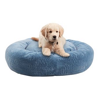 Happy Hounds Ryder Faux Fur Donut Pet Bed