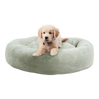 Happy Hounds Ryder Faux Fur Donut Pet Bed