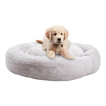 Happy Hounds Ryder Faux Fur Donut Pet Bed