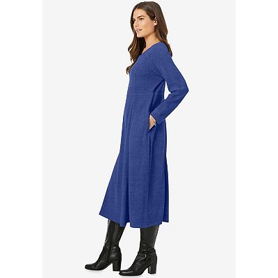 thermal knit dress Woman Within Plus Size Petite A-Line Formal Gowns for Women