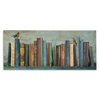 Stupell Home Decor Books & Birds Textured Wall Art