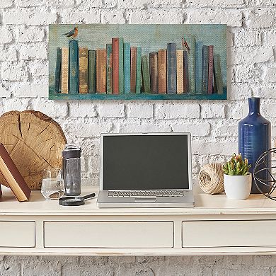 Stupell Home Decor Books & Birds Textured Wall Art