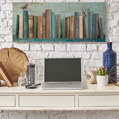 Stupell Home Decor Books & Birds Textured Wall Art