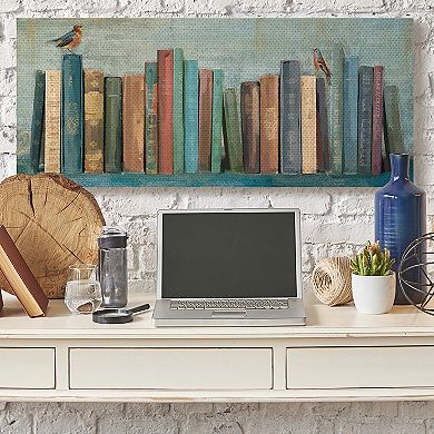 Stupell Home Decor Books & Birds Textured Wall Art