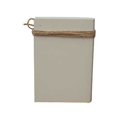 Parisloft All Is Merry and Bright Decorative Faux Wood Book Christmas Decor - 4.5"W x 6.5"H