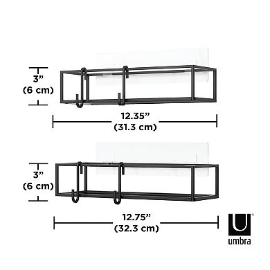 Umbra Cubiko 2-pc. Shower Bin Set