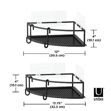 Umbra 2-Piece Cubiko Corner Storage Shelf Set