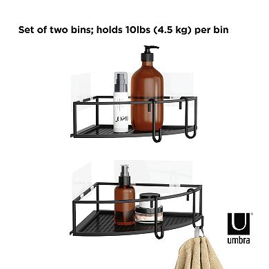 Umbra 2-Piece Cubiko Corner Storage Shelf Set
