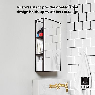Umbra Cubiko Built-In Shelving Wall Mirror