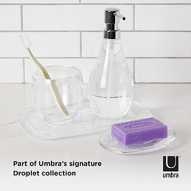 Umbra Droplet Clear Soap Dish