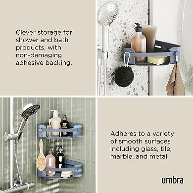 Umbra Flex Adhesive Corner Storage Shelf