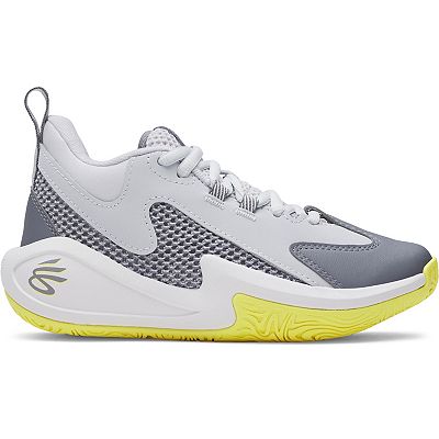 CURRY スニーカー グレー/イエロー 7457419_Halo_Gray_Lumin_Yellow