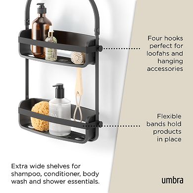 Umbra Flex Hanging Shower Caddy Organizer