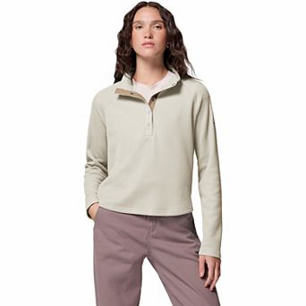 Women's Columbia Waffle Half Snap Pullover