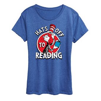 Women's Dr. Seuss Hats Off To Reading Graphic Tee