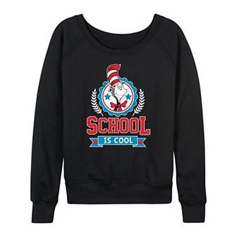 Women's Dr. Seuss School Is Cool French Terry Long Sleeve Tee
