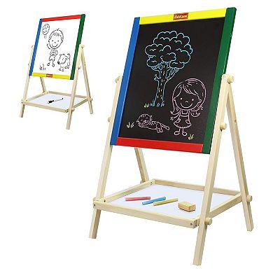 Kidzlane Art Easel For Kids, Wooden Toddler Easel