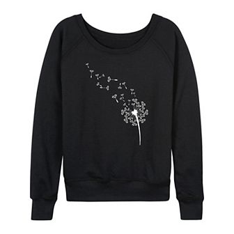 Women's Dandelion Seeds French Terry Long Sleeve Tee