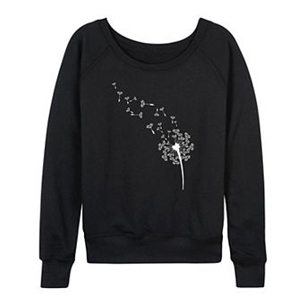 Women's Dandelion Seeds French Terry Long Sleeve Tee