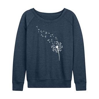 Women's Dandelion Seeds French Terry Long Sleeve Tee