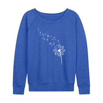 Women's Dandelion Seeds French Terry Long Sleeve Tee